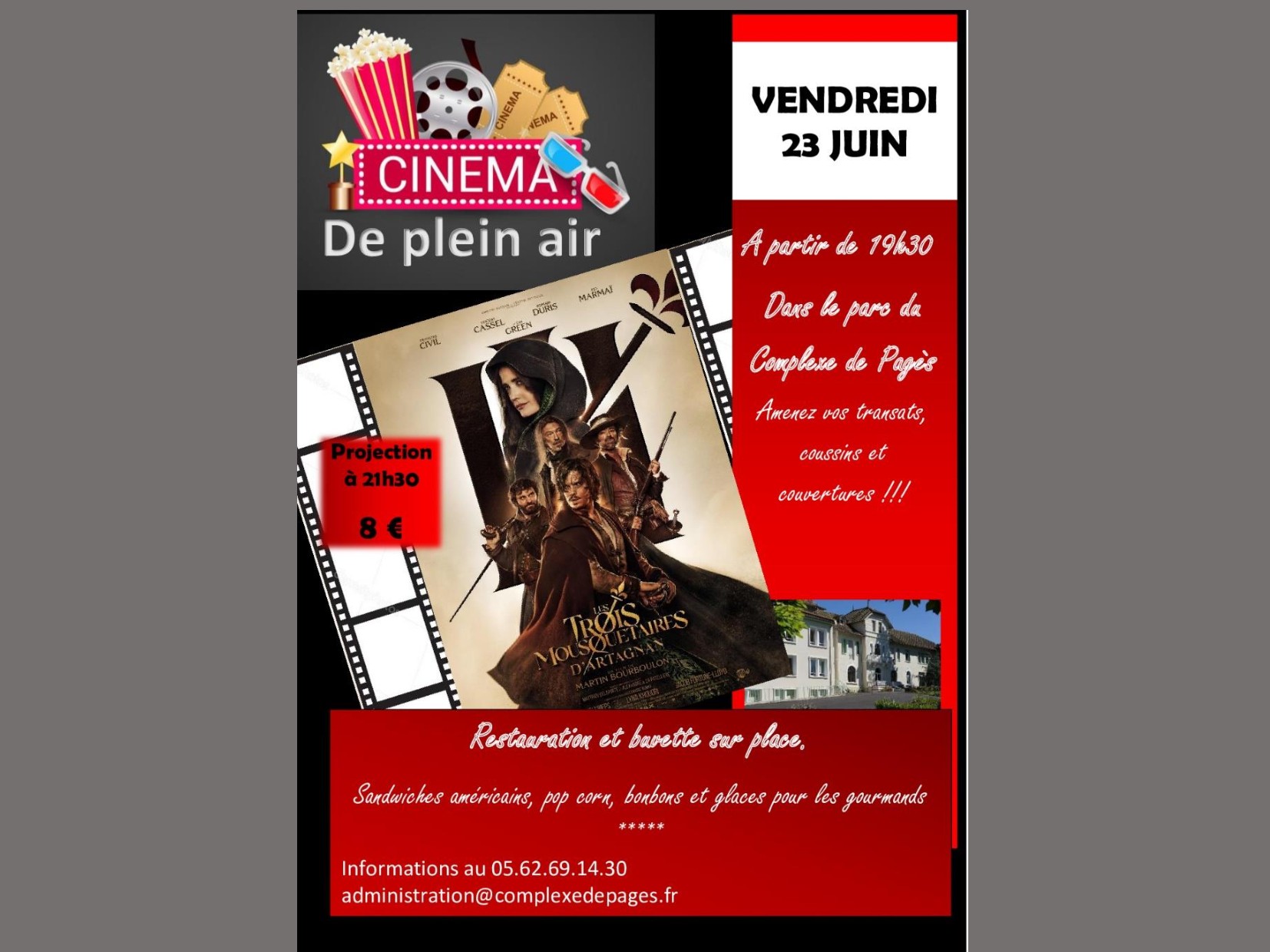 Soirée Cinéma à la belle étoile