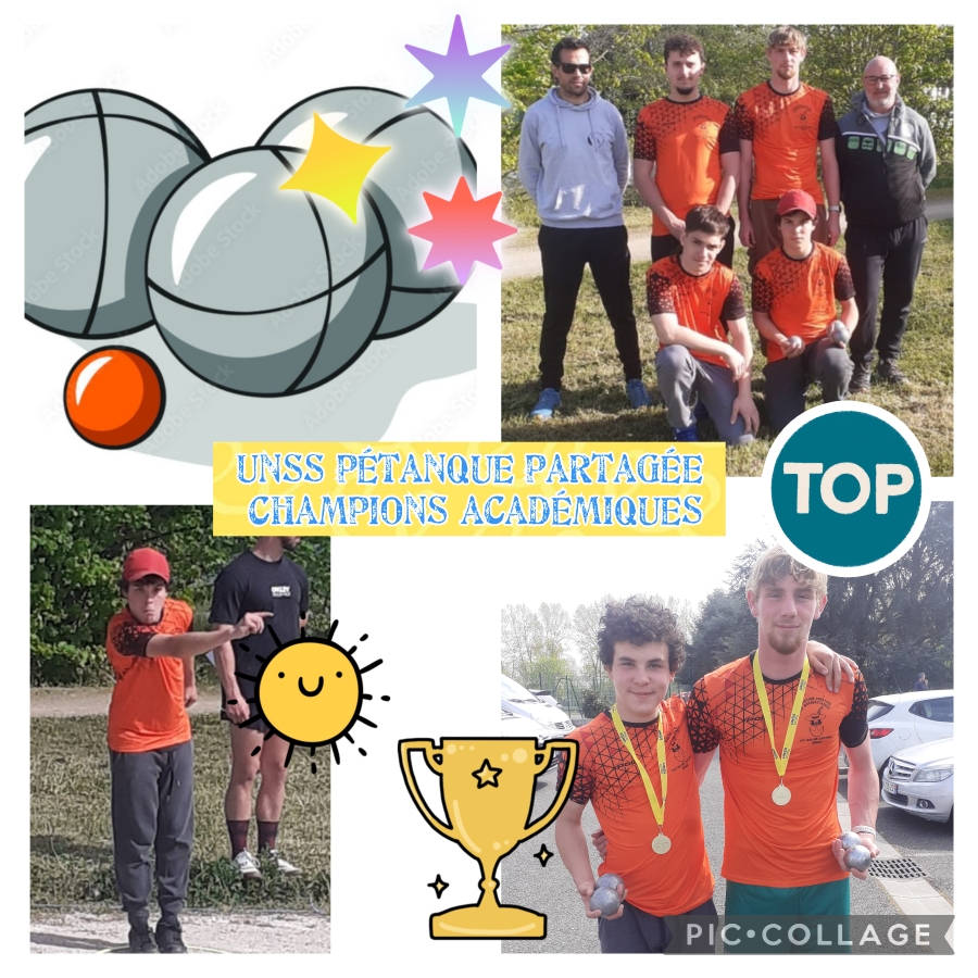 UNSS Pétanque partagée : entente IMPRO Pagès / Lycée de NOGARO CHAMPIONS