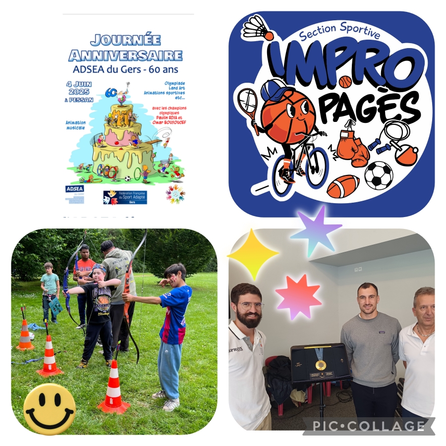 Journée multisport "ANNIVERSAIRE ADSEA 32" à PESSAN : 60 ans