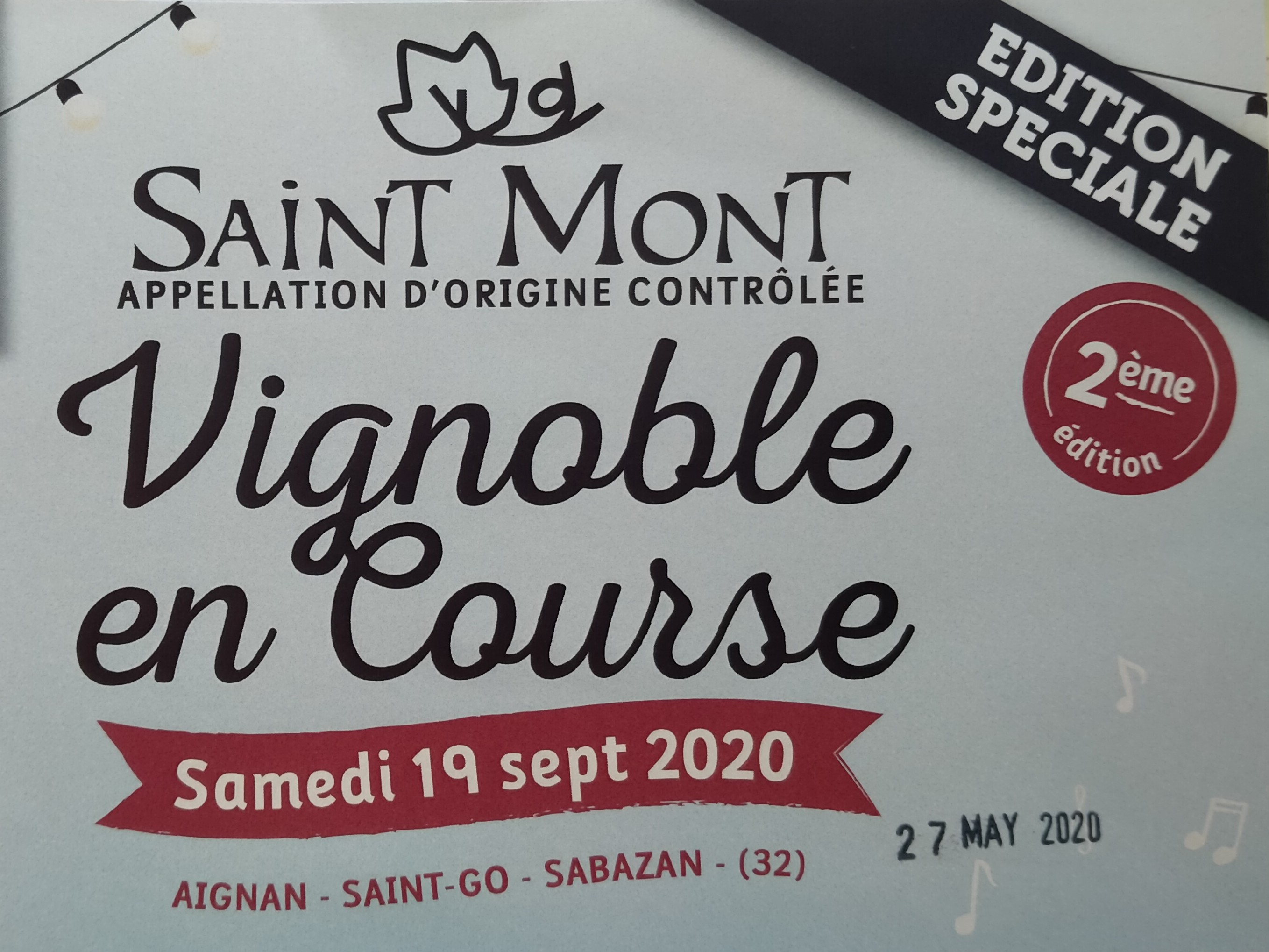 Vignoble en course