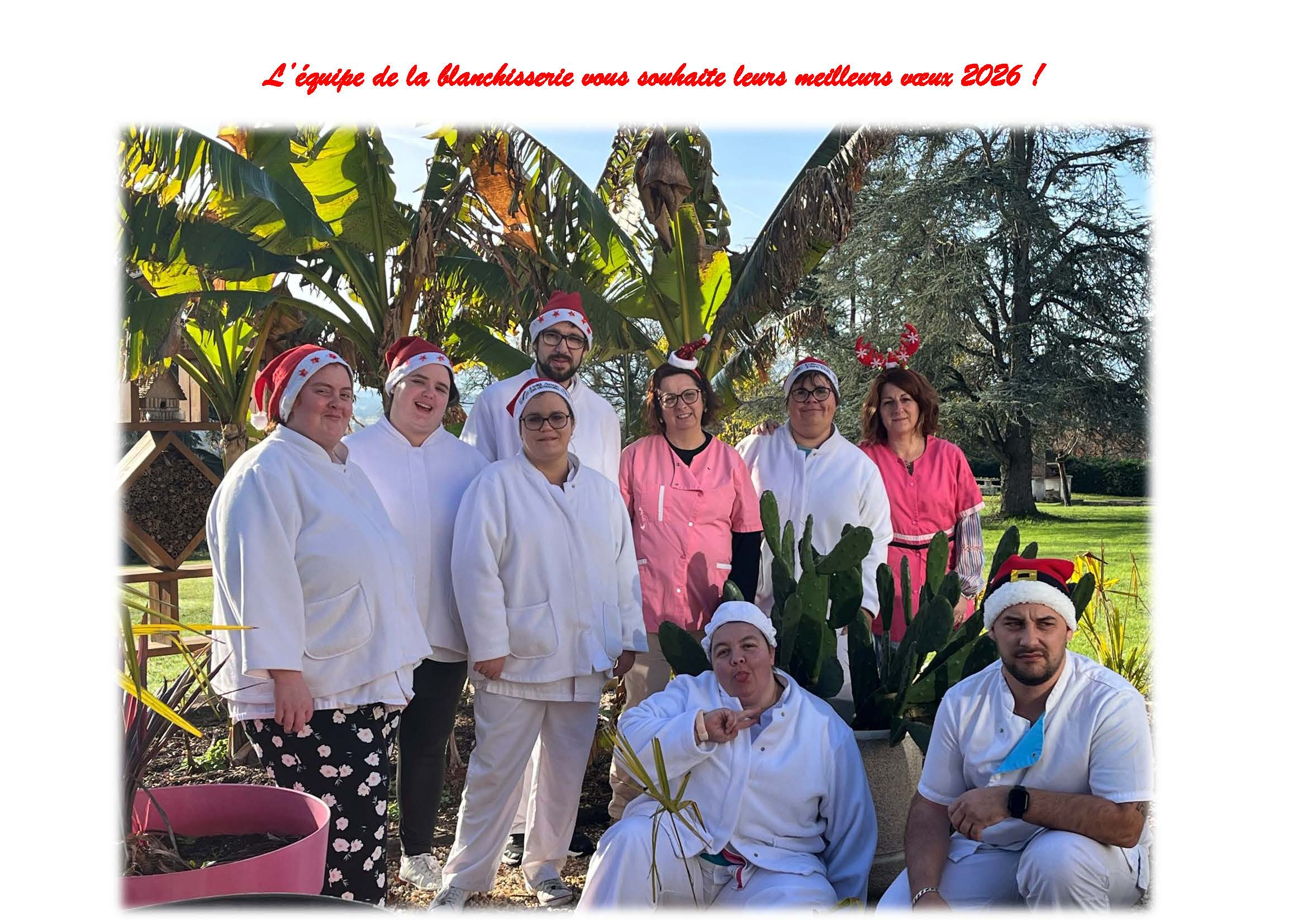 l'équipe de la blanchisserie vous souhaite de très belles fêtes de fin d'année