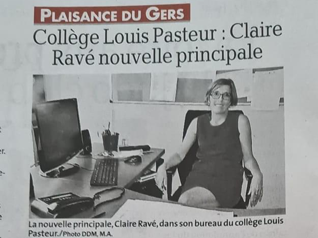 Le collège Louis Pasteur accueille une nouvelle principale