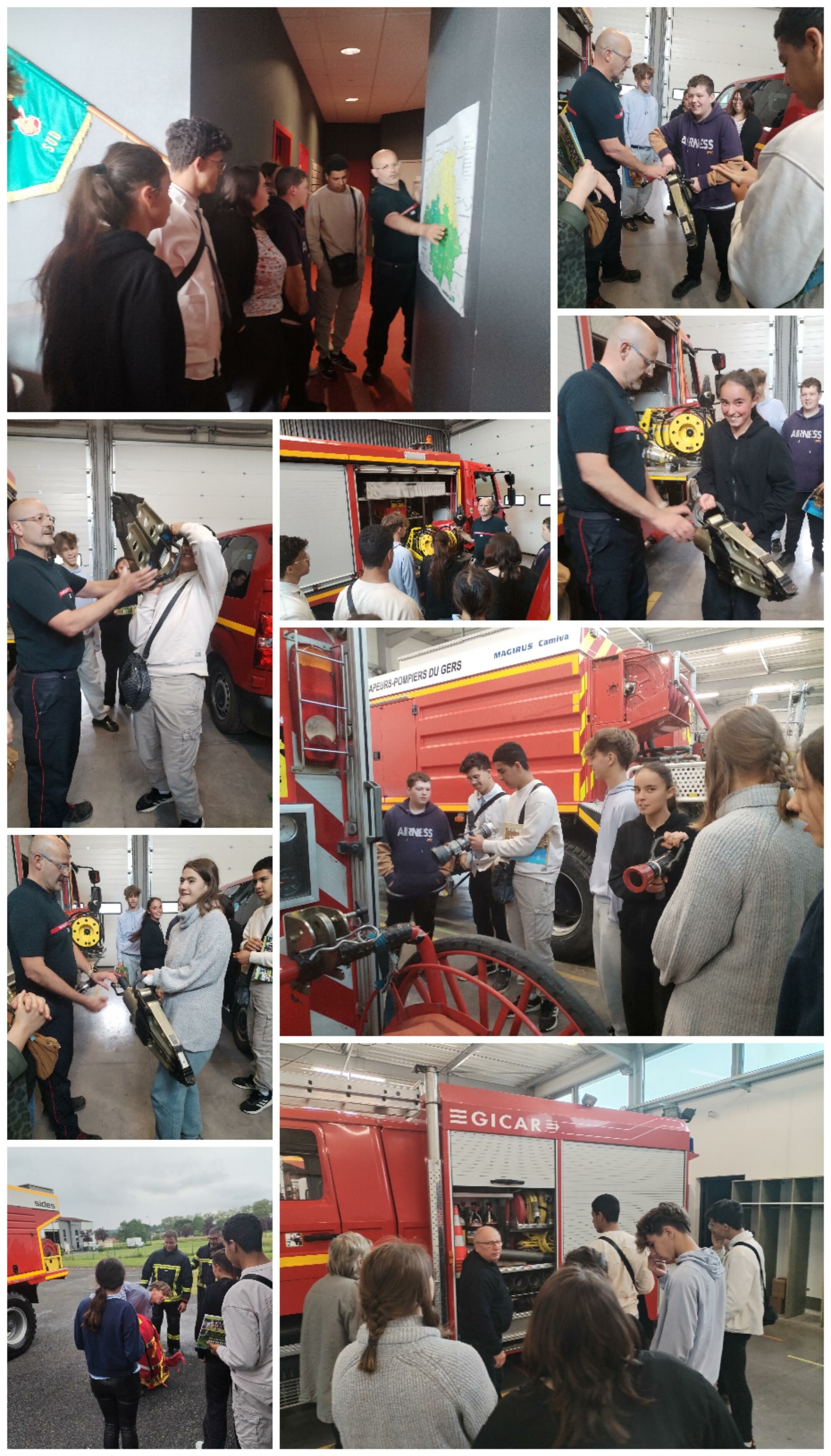 Visite du Centre de Traitement des Alertes et d'un centre de secours